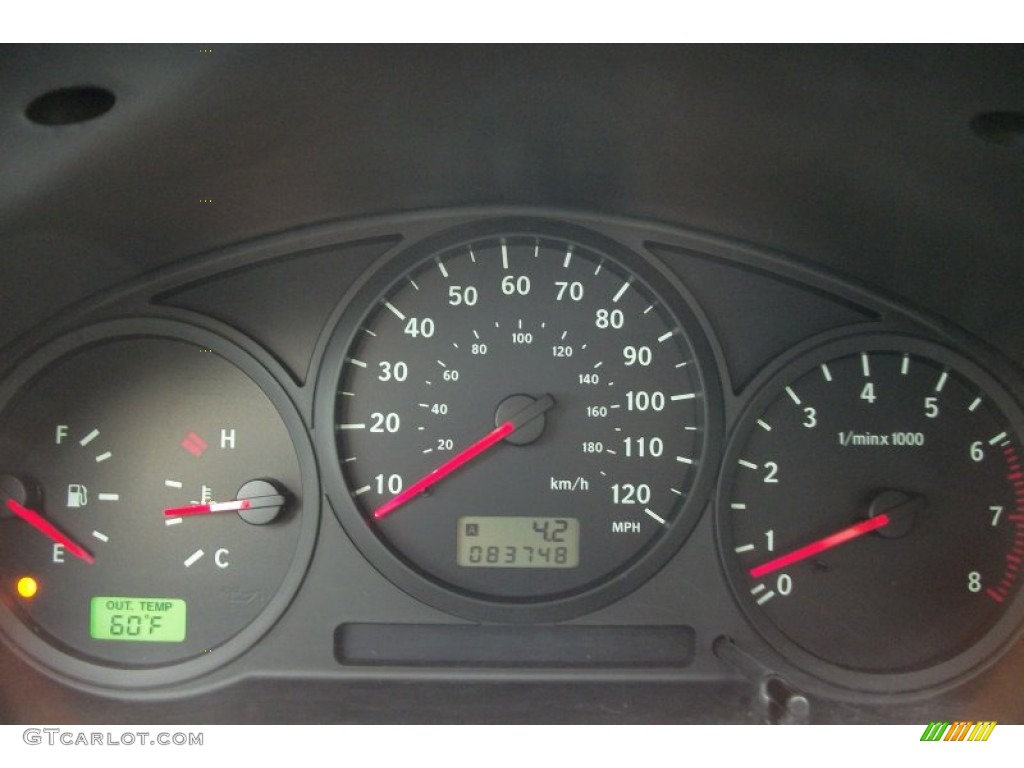 2005 Saab 9-2X Linear Wagon Gauges Photos