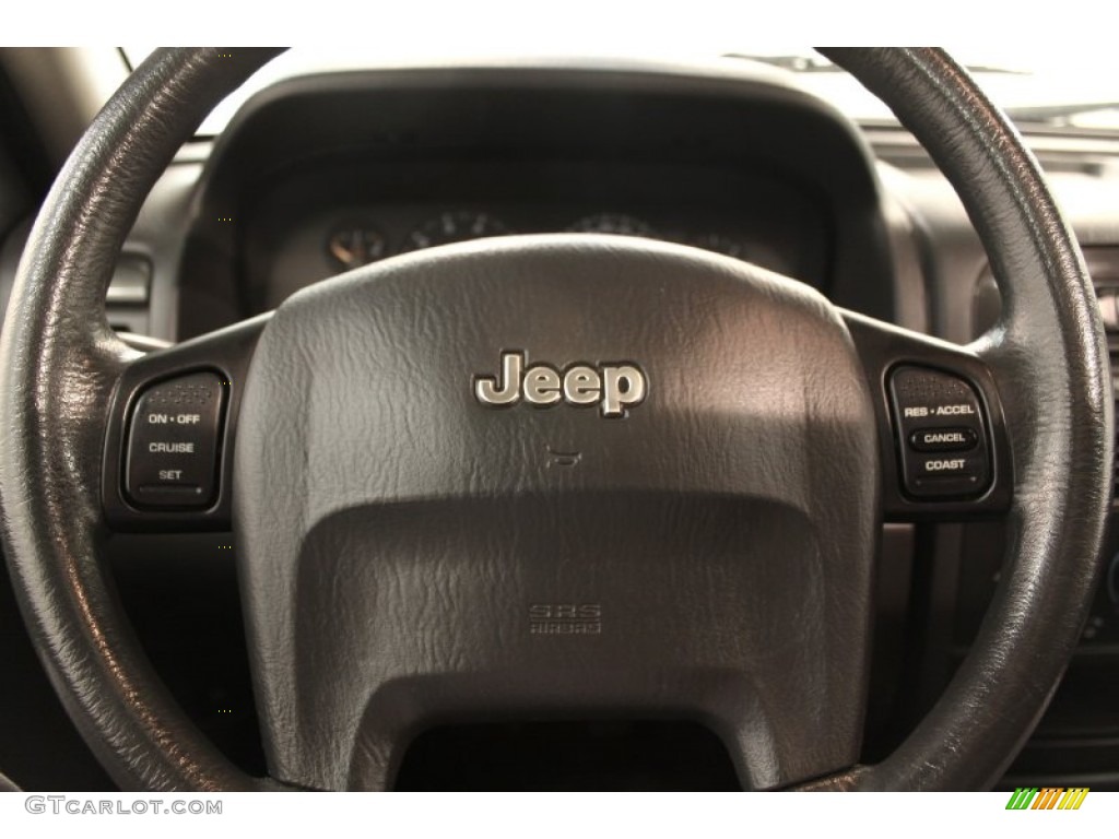 2004 Jeep Grand Cherokee Freedom Edition 4x4 Dark Slate Gray Steering Wheel Photo #72664049