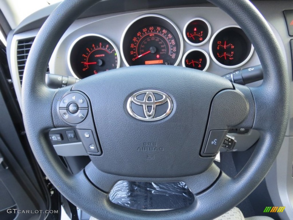 2013 Toyota Tundra TSS CrewMax Graphite Steering Wheel Photo #72664855
