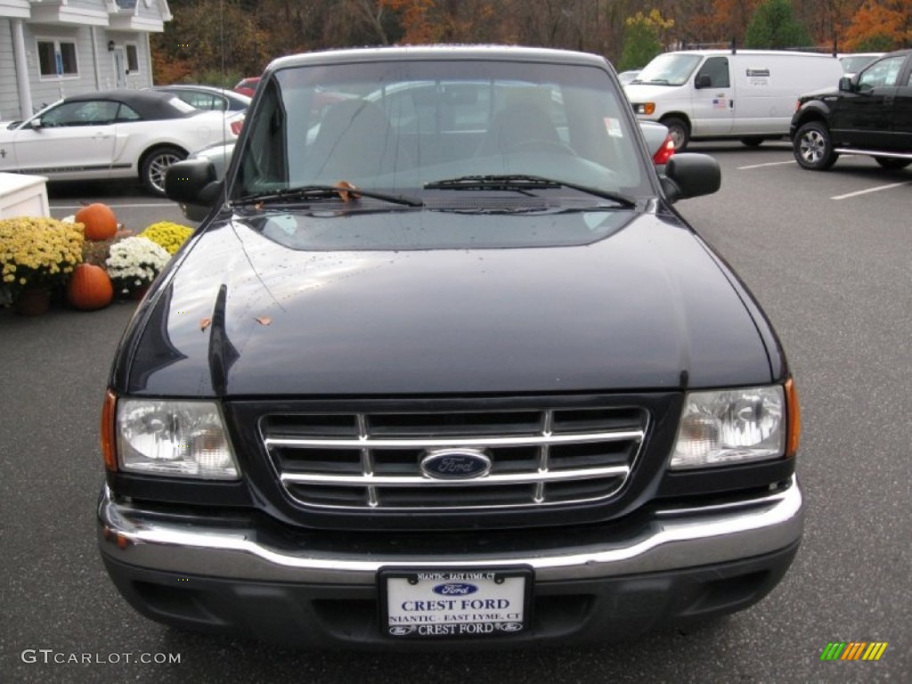 2002 Ranger XLT Regular Cab - Deep Wedgewood Blue Metallic / Dark Graphite photo #2