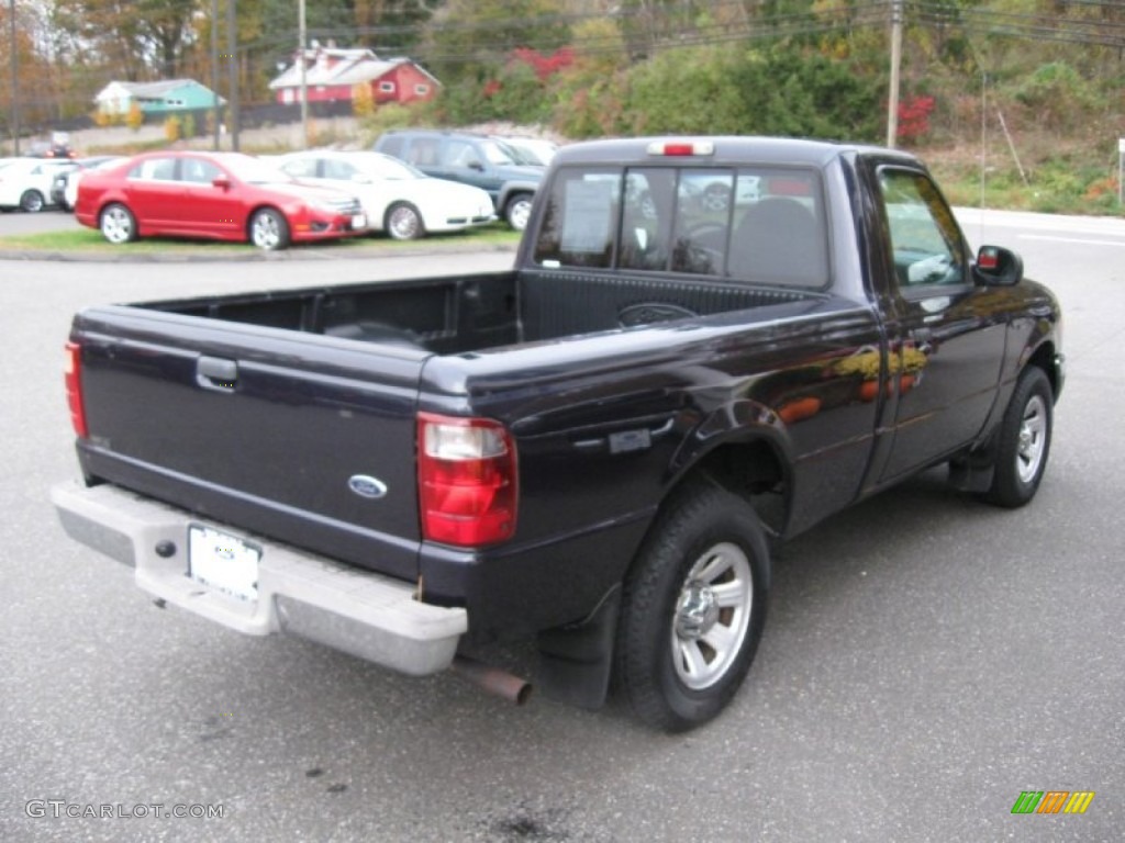 2002 Ranger XLT Regular Cab - Deep Wedgewood Blue Metallic / Dark Graphite photo #7