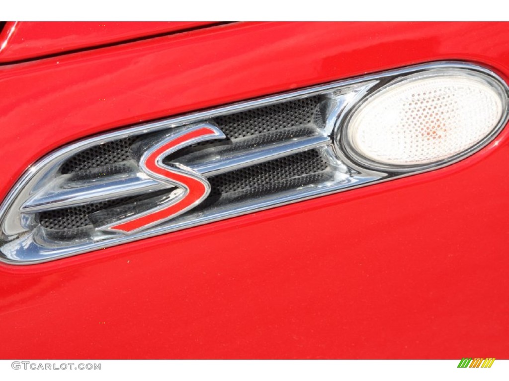 2005 Cooper S Convertible - Chili Red / Black/Panther Black photo #4