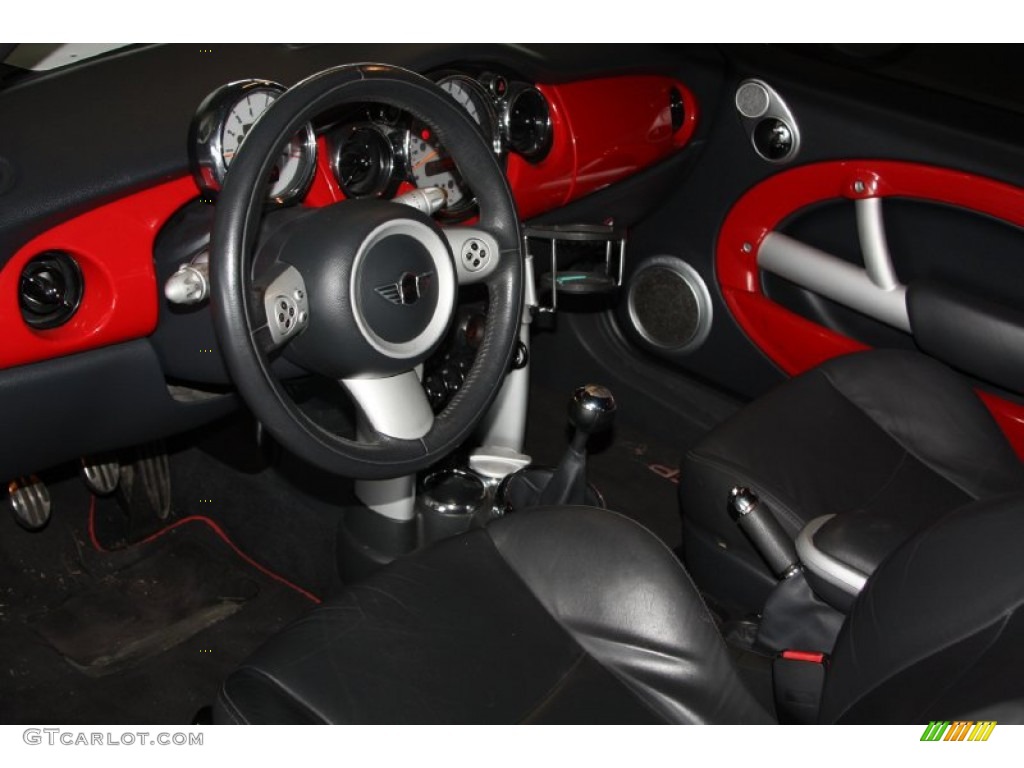 2005 Cooper S Convertible - Chili Red / Black/Panther Black photo #12
