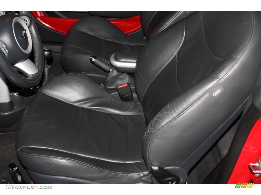 2005 Cooper S Convertible - Chili Red / Black/Panther Black photo #13
