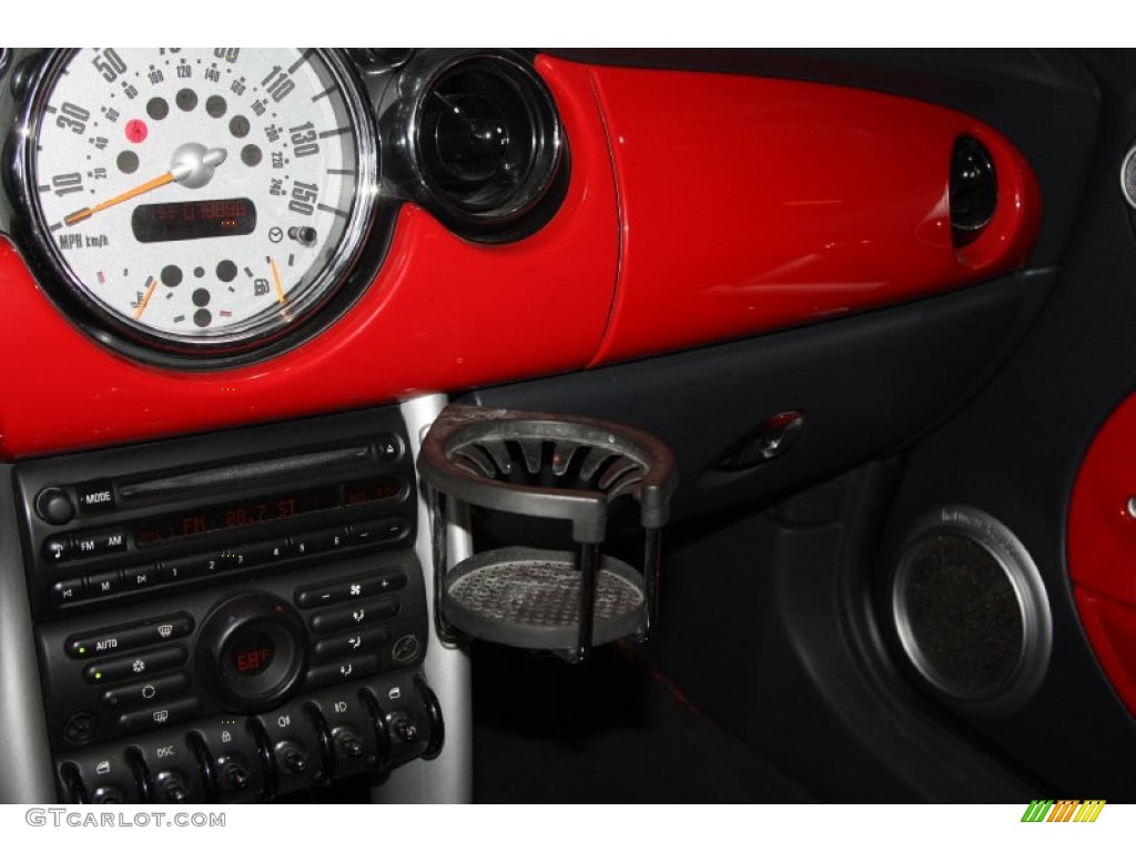 2005 Cooper S Convertible - Chili Red / Black/Panther Black photo #16