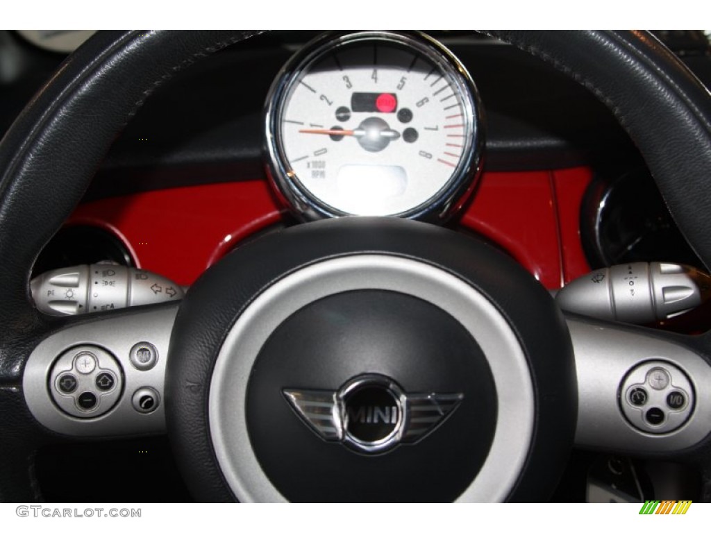 2005 Cooper S Convertible - Chili Red / Black/Panther Black photo #20