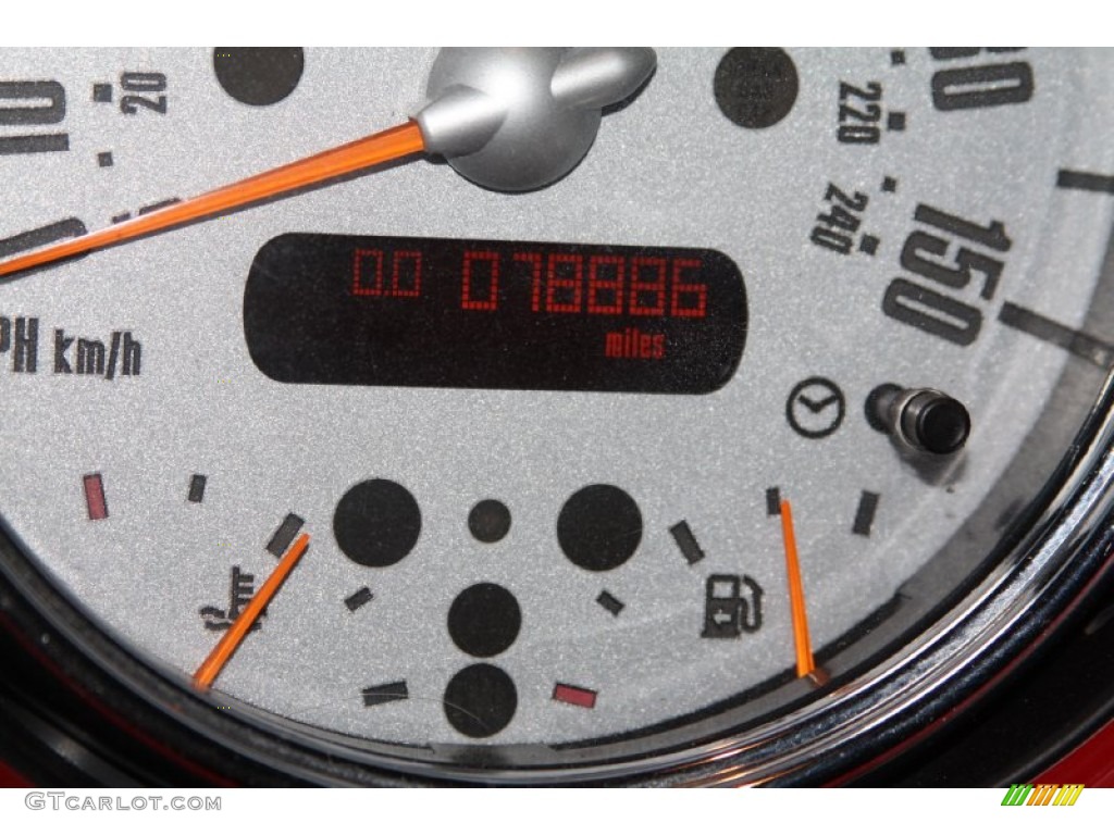 2005 Cooper S Convertible - Chili Red / Black/Panther Black photo #21