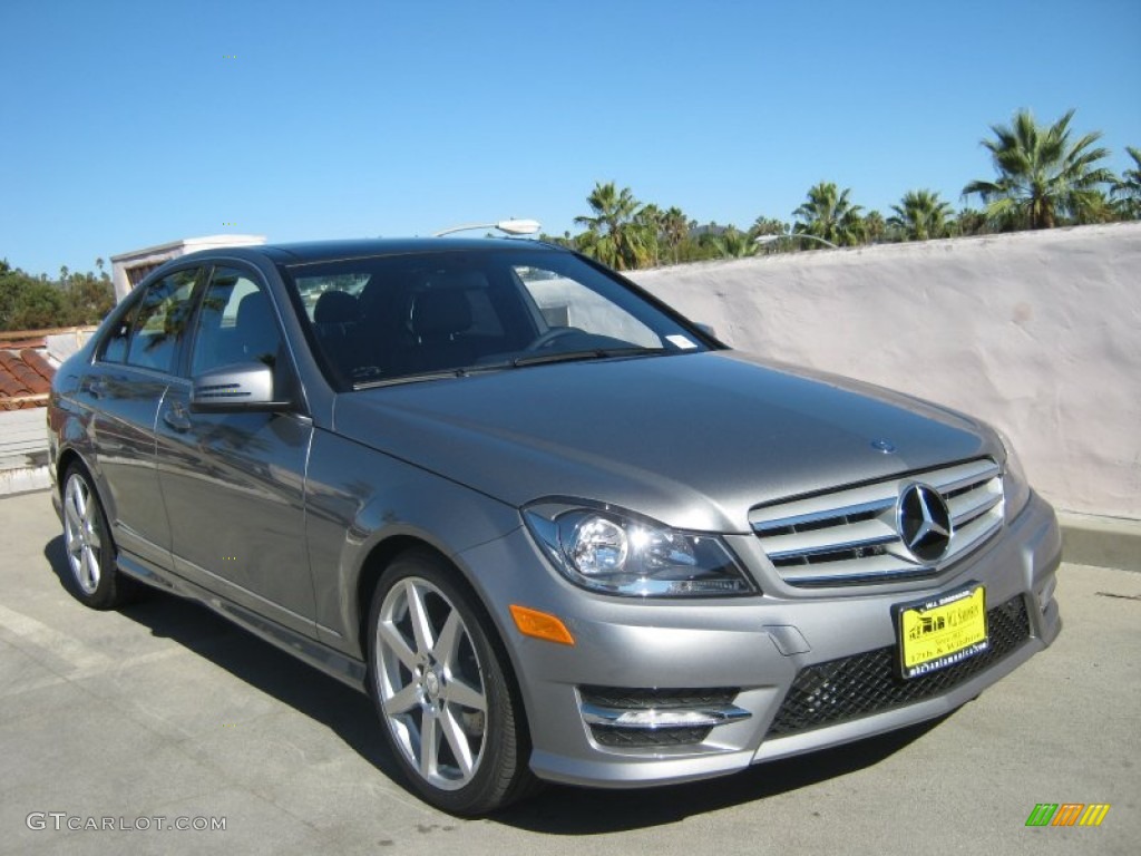 2013 C 250 Sport - Palladium Silver Metallic / Black photo #1