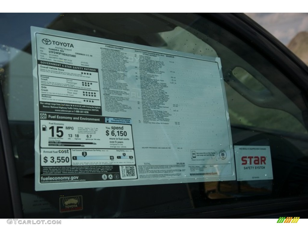 2013 Toyota Tundra TRD Rock Warrior CrewMax 4x4 Window Sticker Photo #72666853