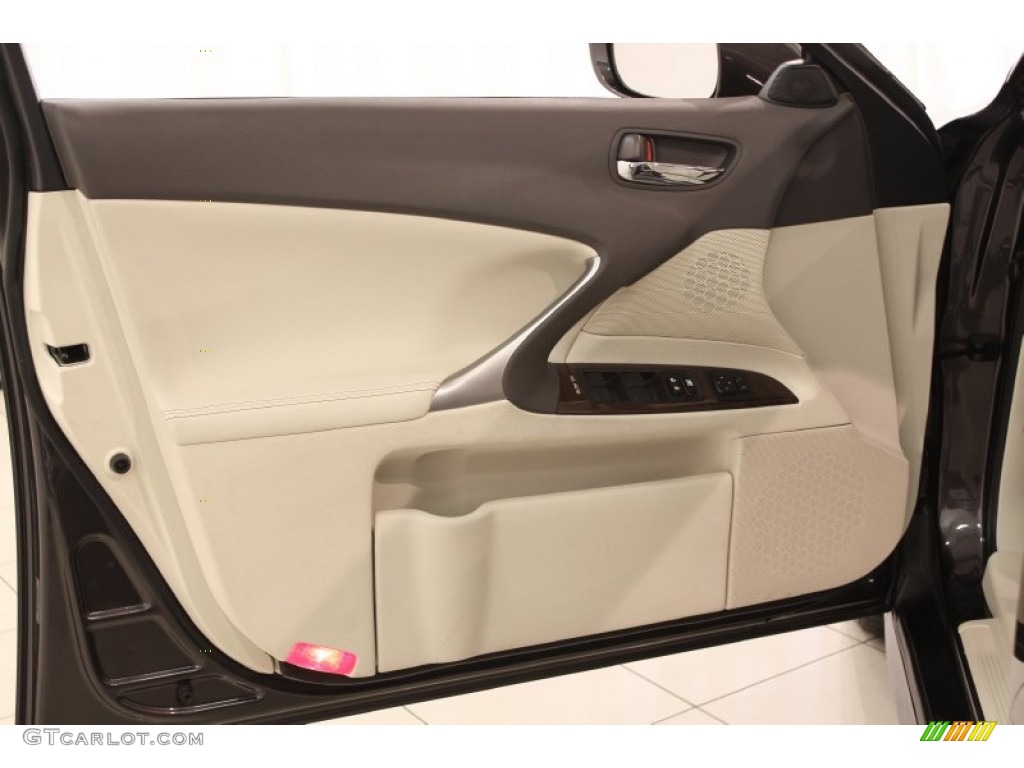 2010 Lexus IS 250 AWD Ecru Beige Door Panel Photo #72667177