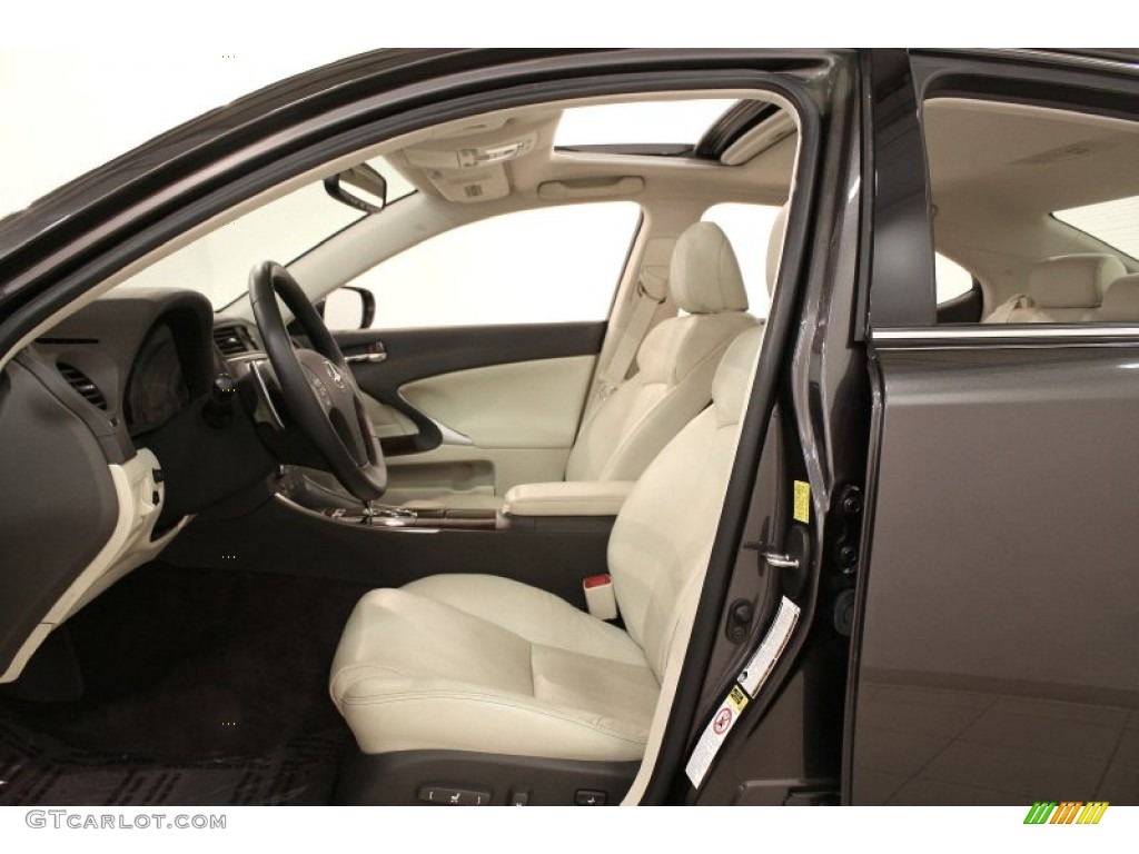 Ecru Beige Interior 2010 Lexus IS 250 AWD Photo #72667249