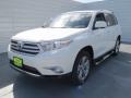 2013 Blizzard White Pearl Toyota Highlander Limited  photo #6