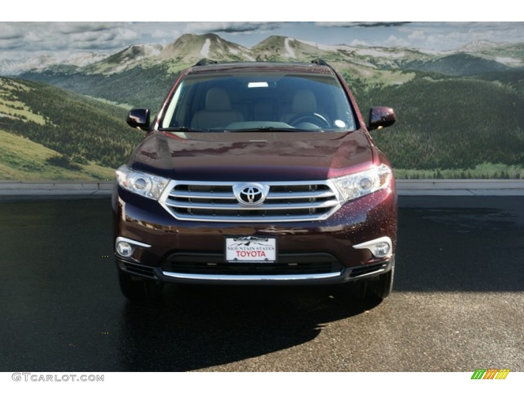 2013 Highlander Limited 4WD - Sizzling Crimson Mica / Sand Beige photo #3