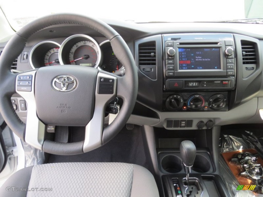 2013 Tacoma V6 Texas Edition Double Cab - Super White / Graphite photo #23