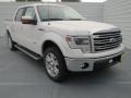 2013 White Platinum Metallic Tri-Coat Ford F150 Lariat SuperCrew 4x4  photo #1