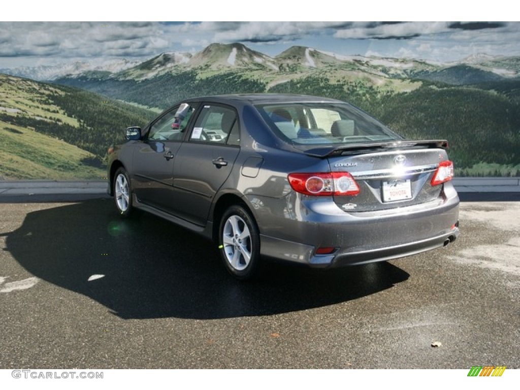 2013 Corolla S - Magnetic Gray Metallic / Dark Charcoal photo #2