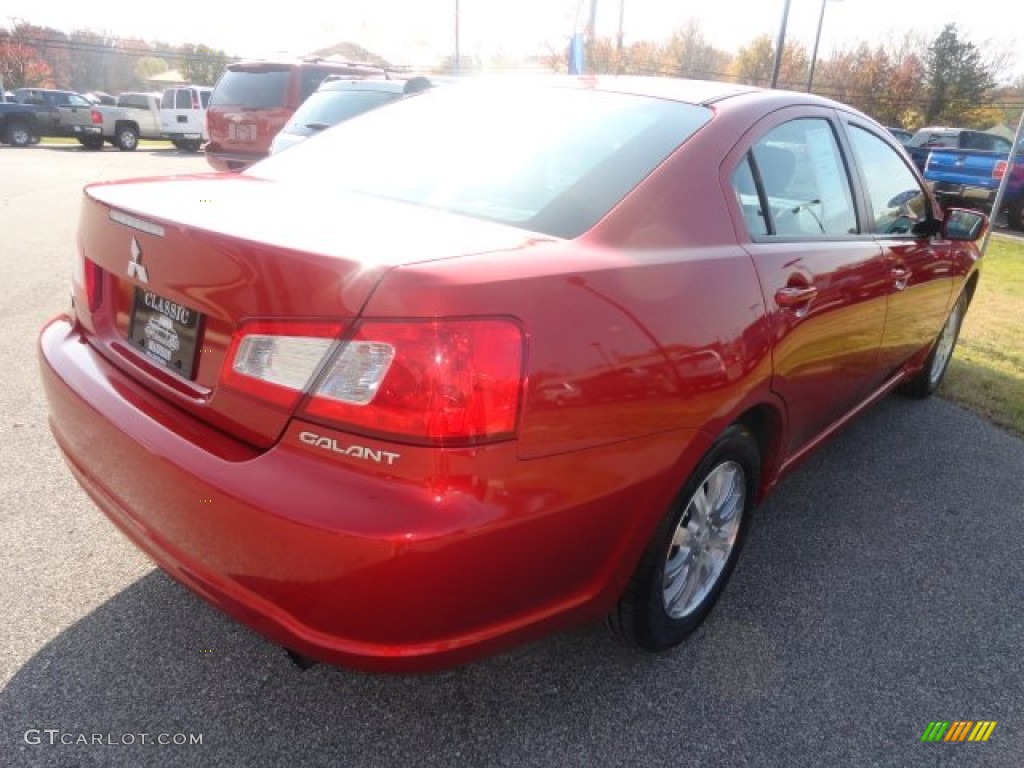 2009 Galant ES - Rave Red Pearl / Medium Gray photo #1