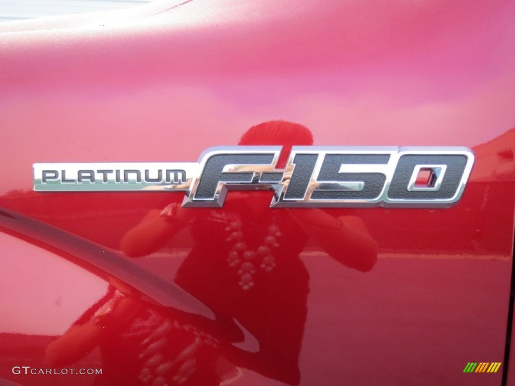 2013 F150 Lariat SuperCrew 4x4 - Ruby Red Metallic / Black photo #12