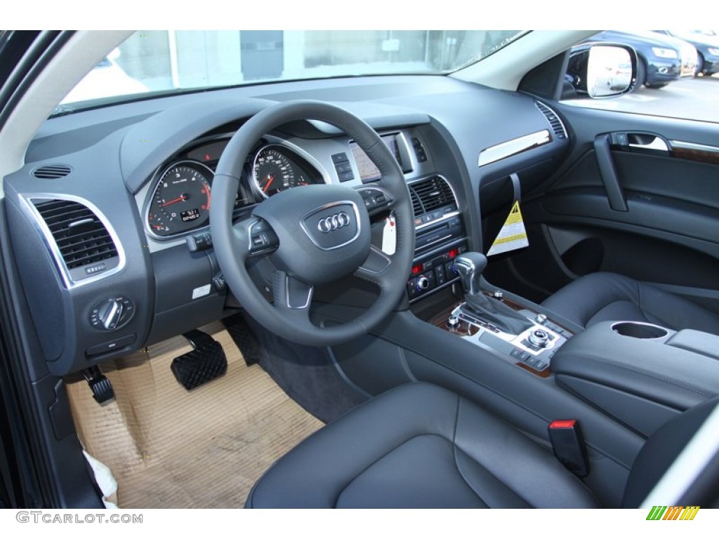 Black Interior 2013 Audi Q7 3.0 TDI quattro Photo #72670855