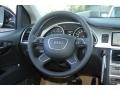 Black 2013 Audi Q7 3.0 TDI quattro Steering Wheel
