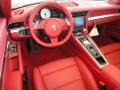 2013 Porsche 911 Carrera Red Natural Leather Interior Prime Interior Photo