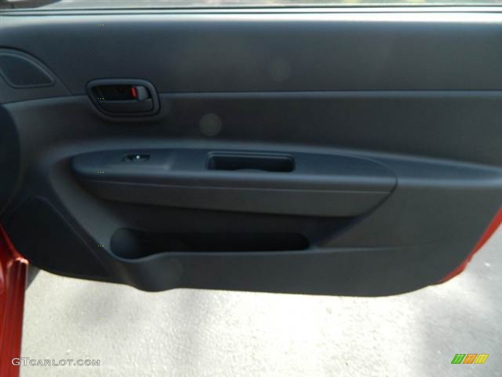 2008 Accent GS Coupe - Tango Red / Black photo #5