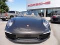 2013 Anthracite Brown Metallic Porsche 911 Carrera S Cabriolet  photo #2