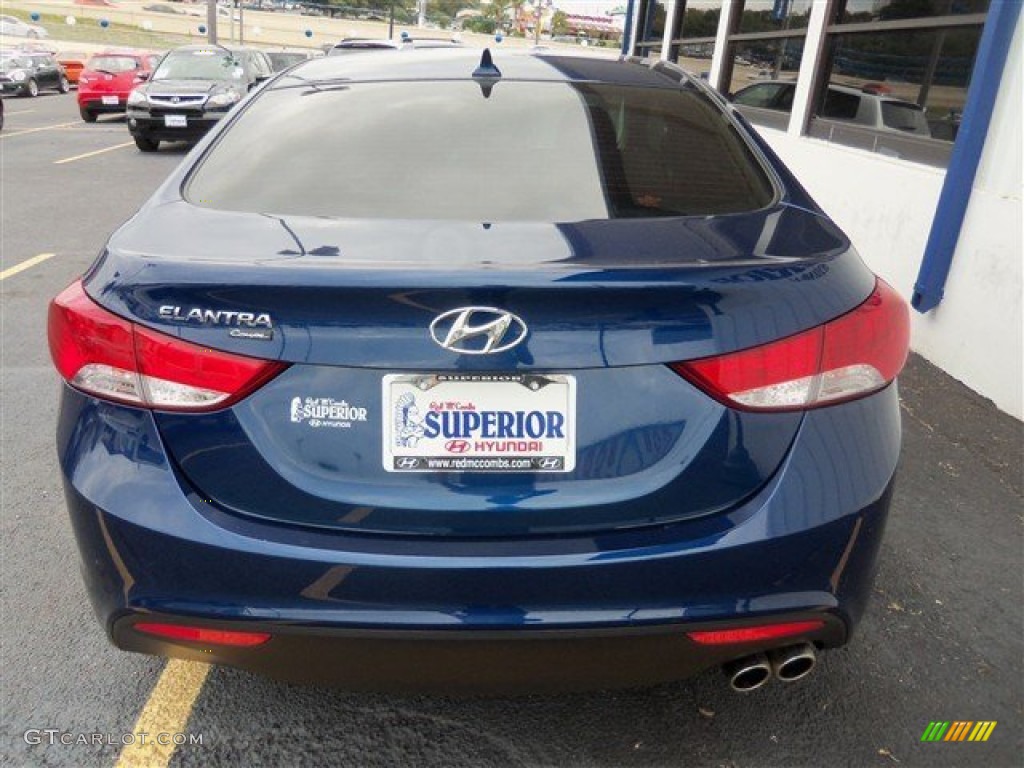 2013 Elantra Coupe GS - Atlantic Blue / Gray photo #6