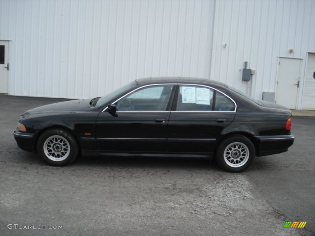 1997 5 Series 528i Sedan - Jet Black / Black photo #1