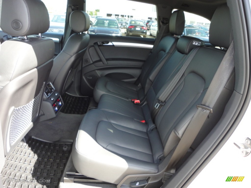 Black Interior 2013 Audi Q7 3.0 S Line quattro Photo #72673597