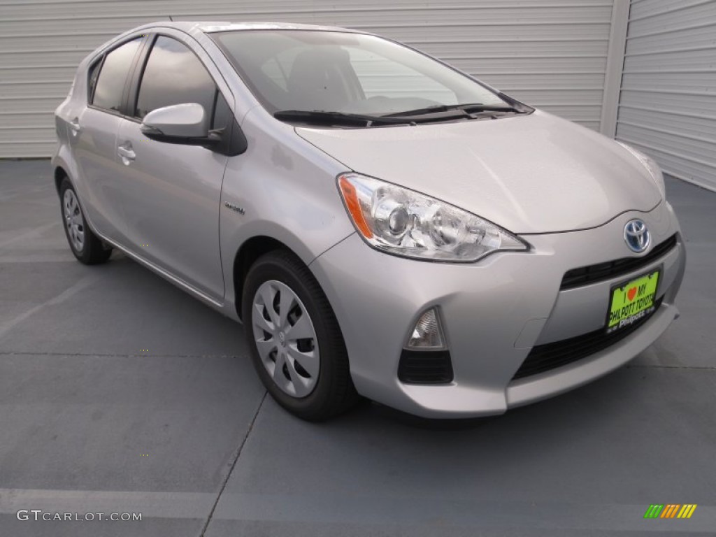 2012 Prius c Hybrid Two - Classic Silver Metallic / Light Blue Gray/Black photo #1