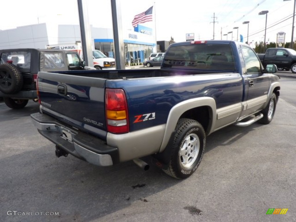 2002 Silverado 1500 LS Regular Cab 4x4 - Indigo Blue Metallic / Graphite Gray photo #7