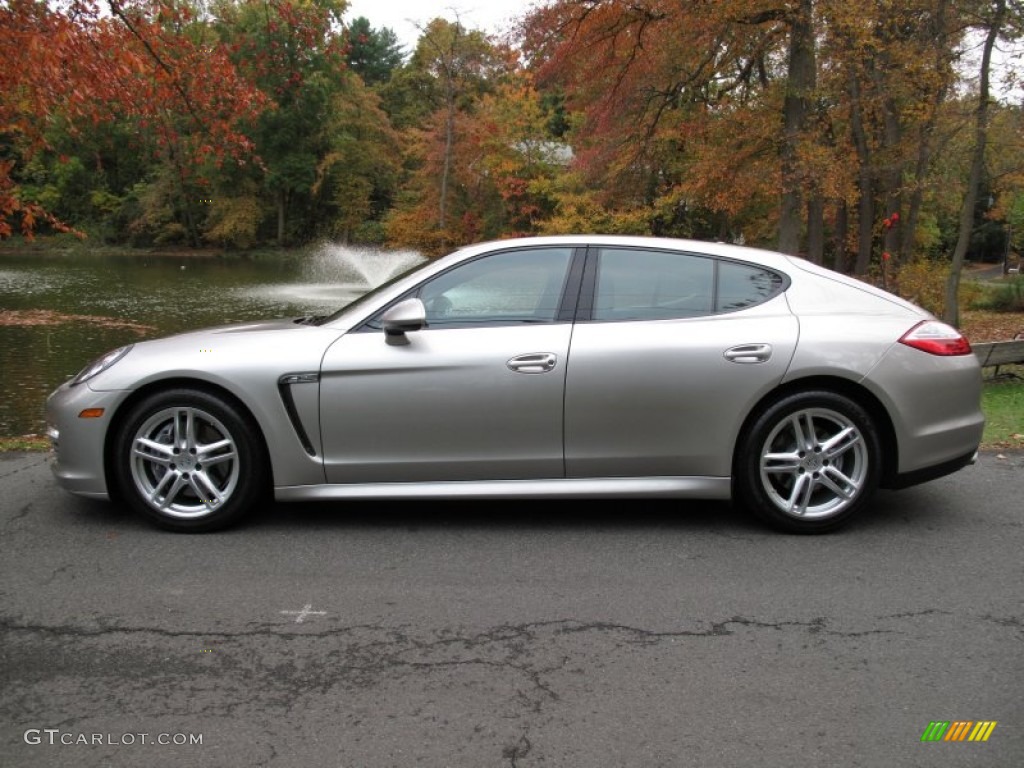 Platinum Silver Metallic 2012 Porsche Panamera 4 Exterior Photo #72674029