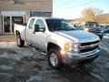 2010 Sheer Silver Metallic Chevrolet Silverado 2500HD LT Extended Cab 4x4  photo #1