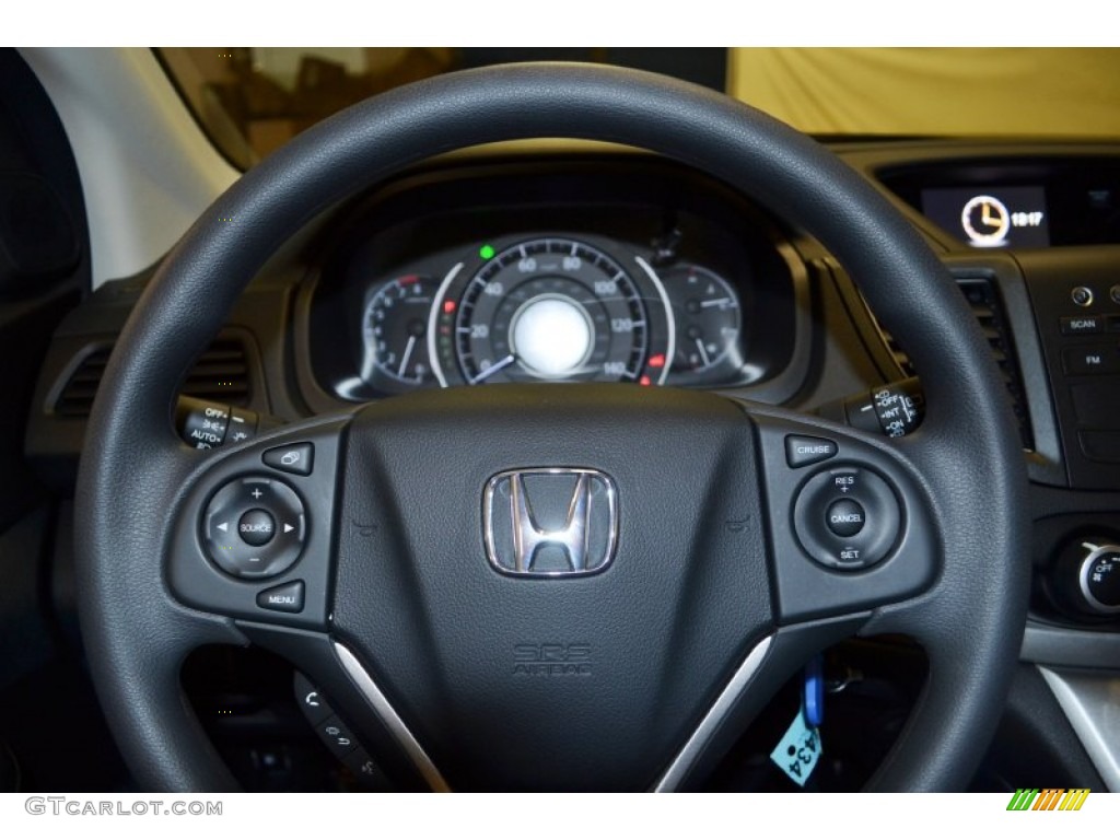 2012 Honda CR-V EX Black Steering Wheel Photo #72675088