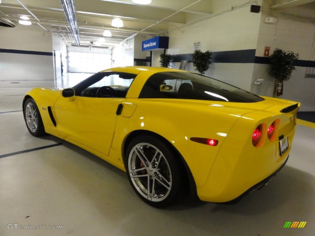 2008 Corvette Z06 - Velocity Yellow / Ebony photo #9