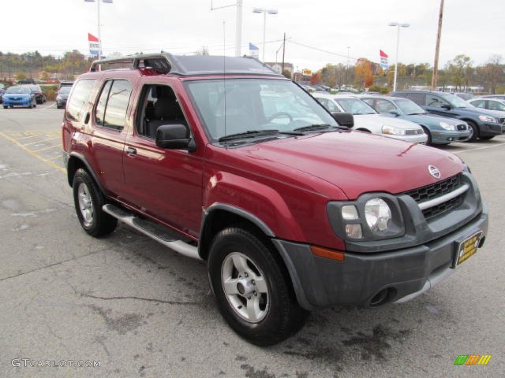 2004 Xterra XE 4x4 - Thermal Red Metallic / Gray photo #6