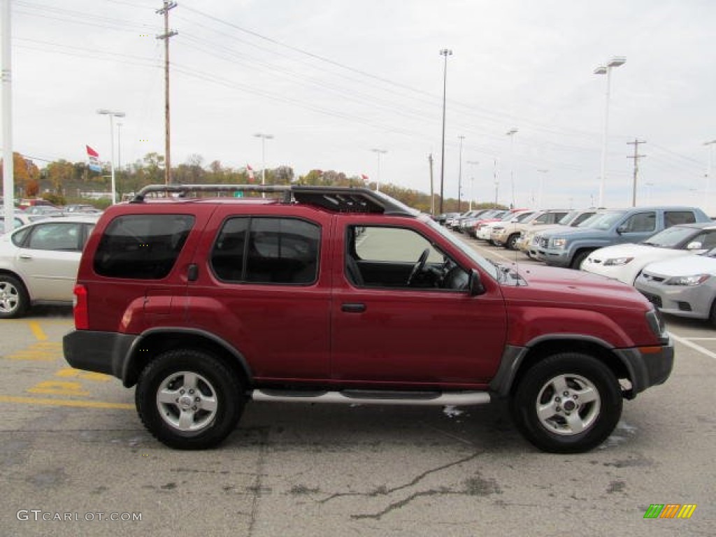 2004 Xterra XE 4x4 - Thermal Red Metallic / Gray photo #7