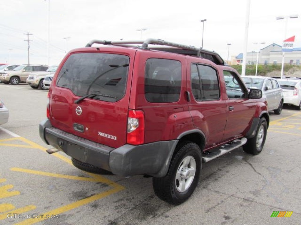 2004 Xterra XE 4x4 - Thermal Red Metallic / Gray photo #9