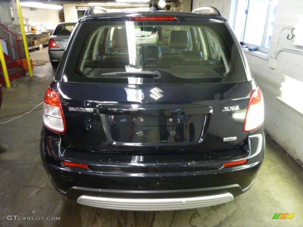 2008 SX4 Crossover AWD - Black Pearl Metallic / Black photo #3