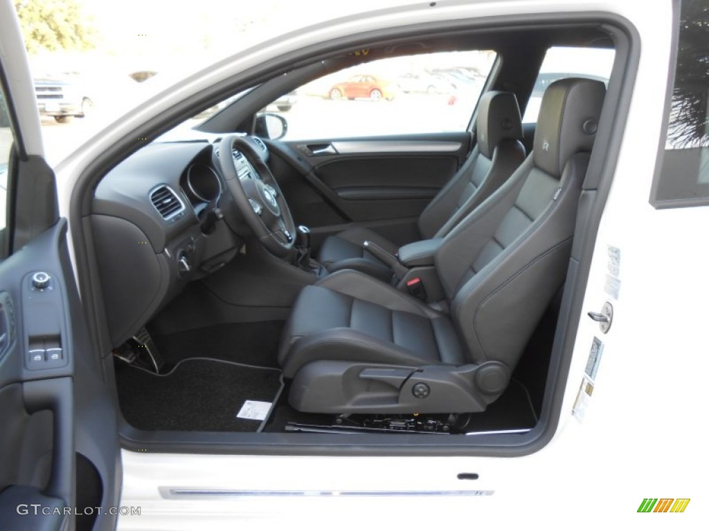 Titan Black Interior 2013 Volkswagen Golf R 2 Door 4Motion Photo #72679831