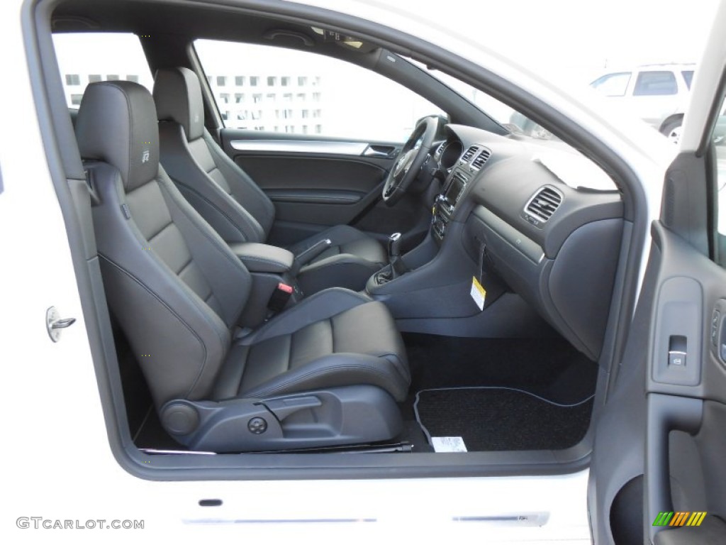 Titan Black Interior 2013 Volkswagen Golf R 2 Door 4Motion Photo #72679873
