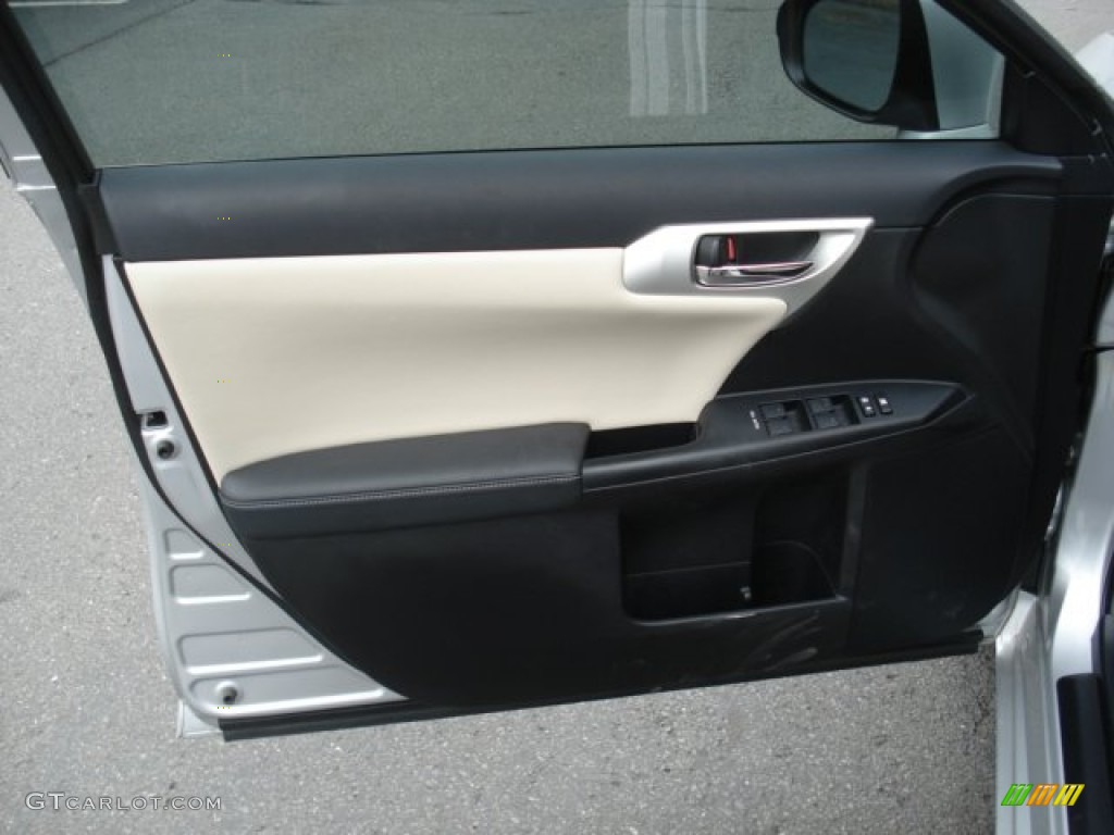 2011 Lexus CT 200h Hybrid Premium Water Gray Door Panel Photo #72680188