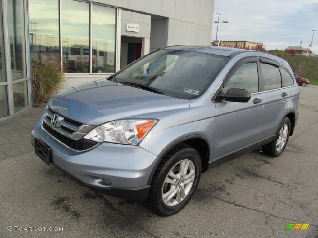 2010 CR-V EX AWD - Glacier Blue Metallic / Gray photo #2