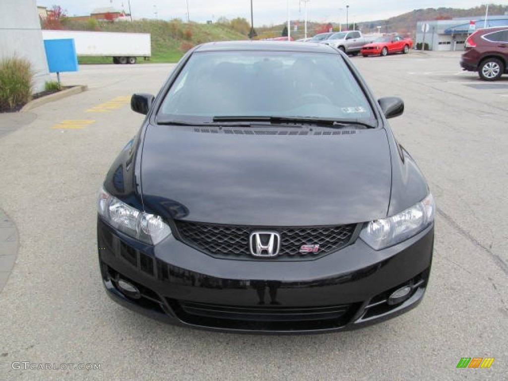 2010 Civic Si Coupe - Crystal Black Pearl / Black photo #11
