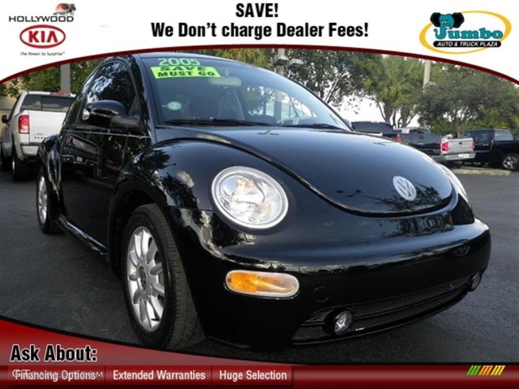 2005 New Beetle GLS Coupe - Uni Black / Grey photo #1
