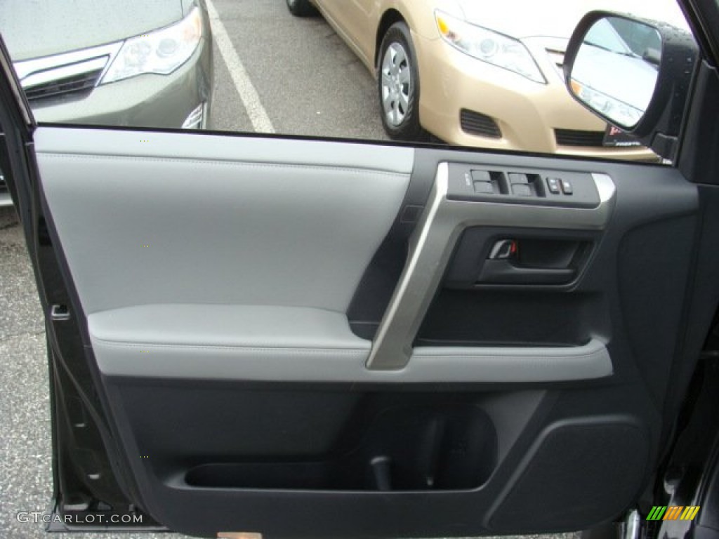 2012 Toyota 4Runner SR5 4x4 Black Leather Door Panel Photo #72682186