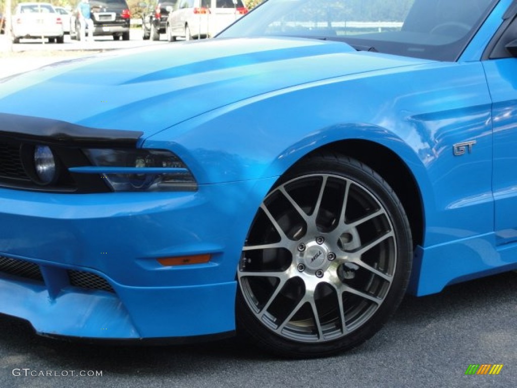 2010 Mustang GT Premium Coupe - Grabber Blue / Charcoal Black photo #8