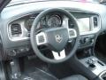 Black 2013 Dodge Charger SXT AWD Steering Wheel