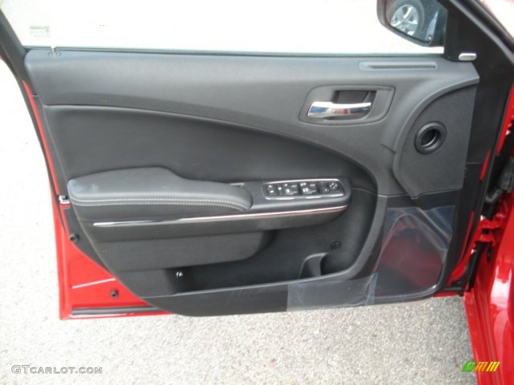 2013 Dodge Charger SXT AWD Black Door Panel Photo #72682737